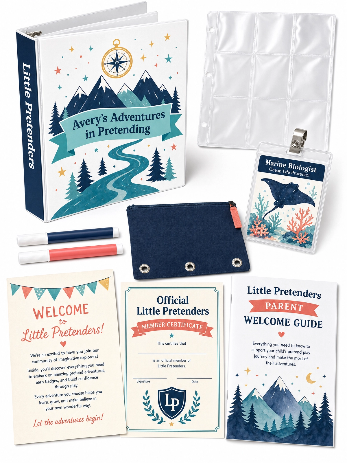 Little Pretenders Adventure Starter Kit – everything included with a 6 or 12 month subscription